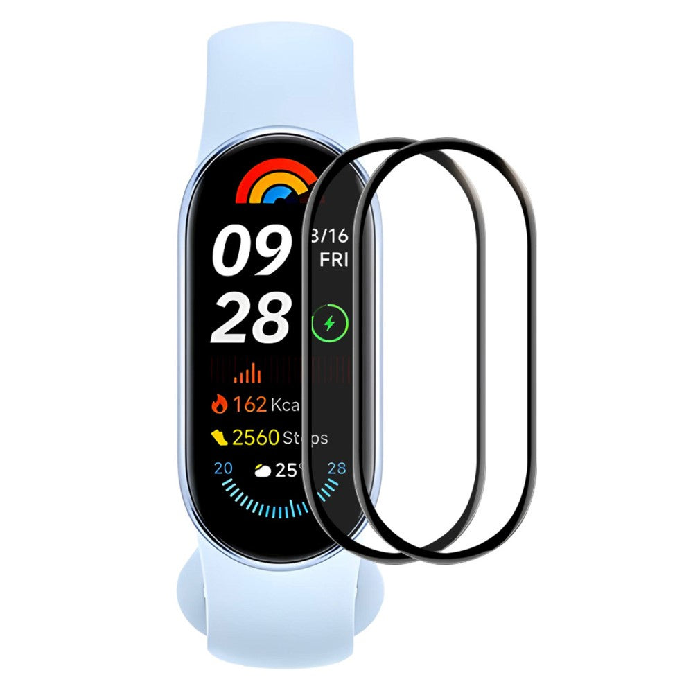 ENKAY HAT PRINCE 2-pack Xiaomi Mi Band 9 Screen Protector 3D Curved Bump Resistant+Pliable Watch Screen Film#serie_1