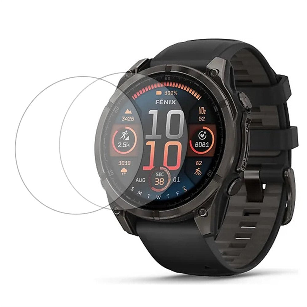 2-pack Garmin Fenix 8 47mm Screen Protector 2.5D HD Watch Screen Film#serie_1