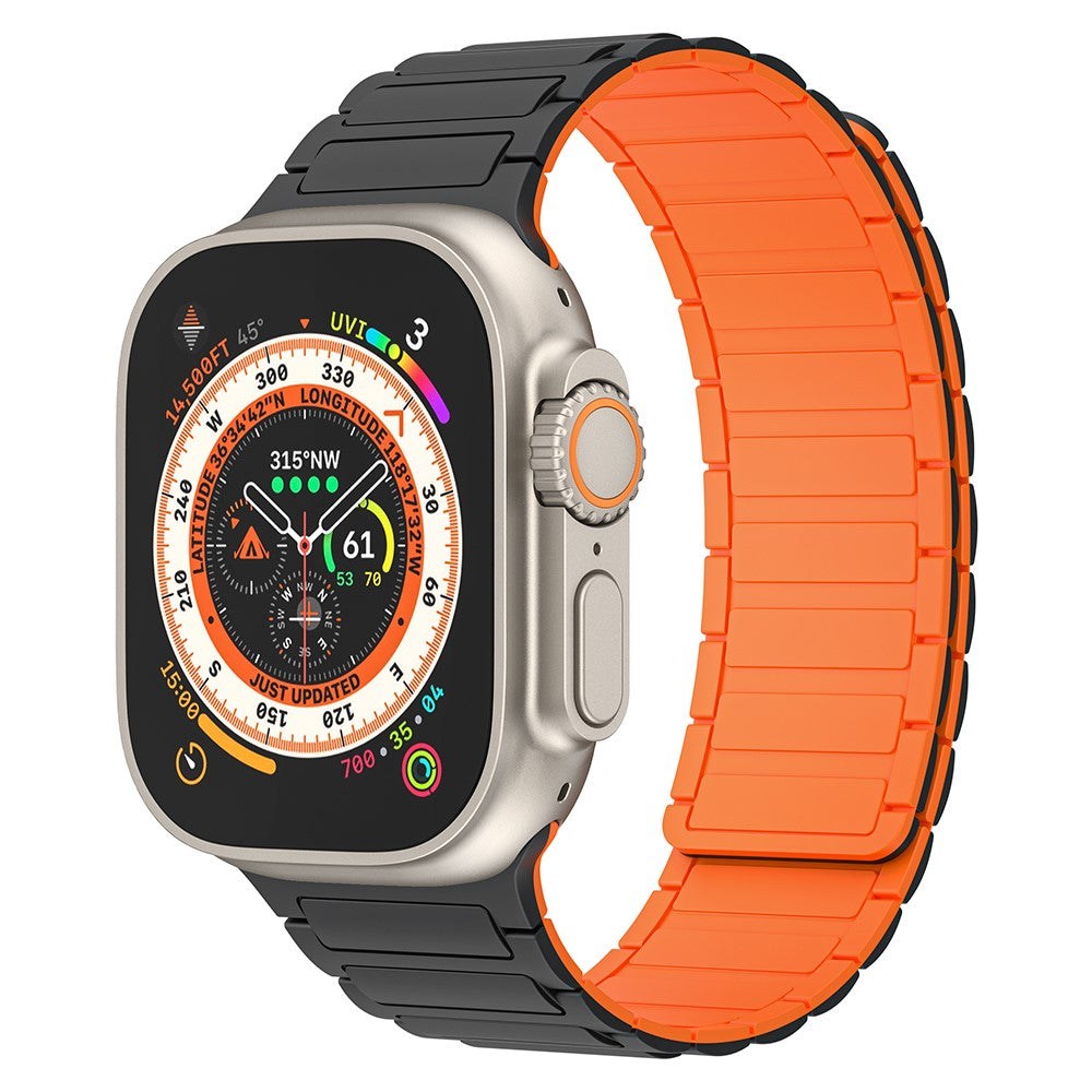 Helt Vildt Smuk Silikone Universal Rem passer til Apple Smartwatch - Orange#serie_3