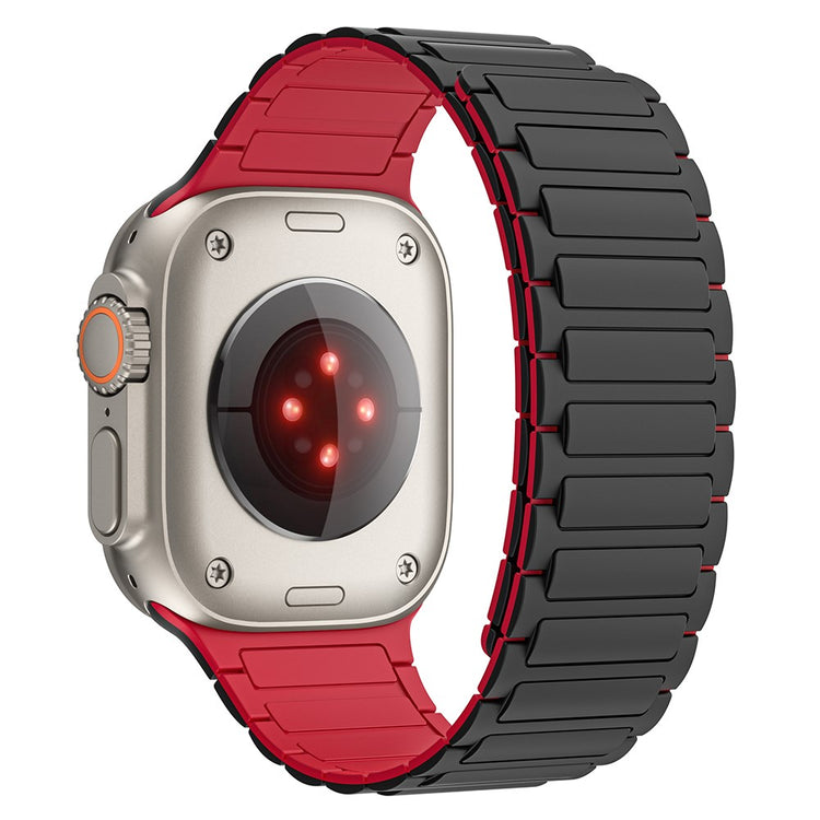 Helt Vildt Smuk Silikone Universal Rem passer til Apple Smartwatch - Rød#serie_4