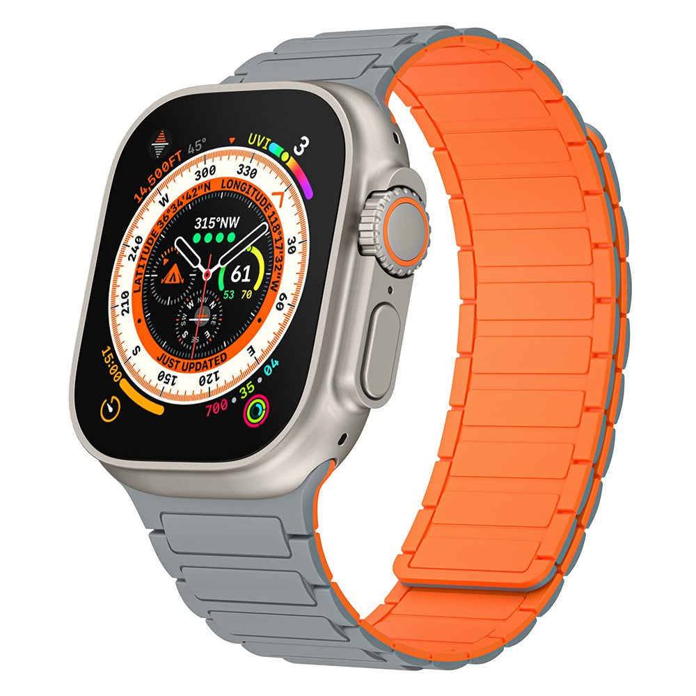 Helt Vildt Smuk Silikone Universal Rem passer til Apple Smartwatch - Orange#serie_5
