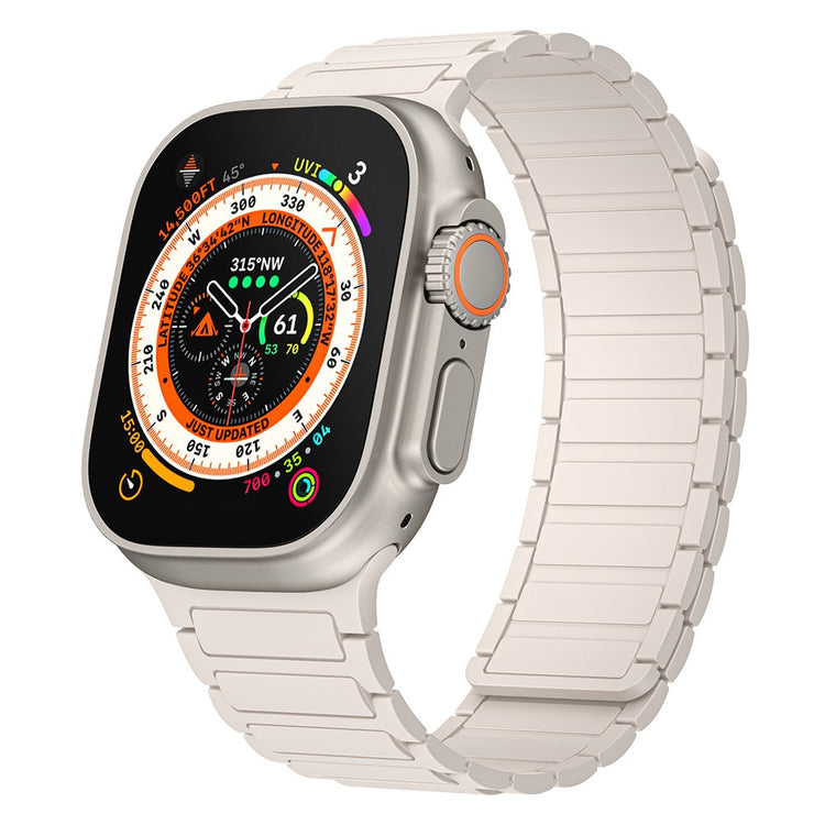 Helt Vildt Smuk Silikone Universal Rem passer til Apple Smartwatch - Hvid#serie_6