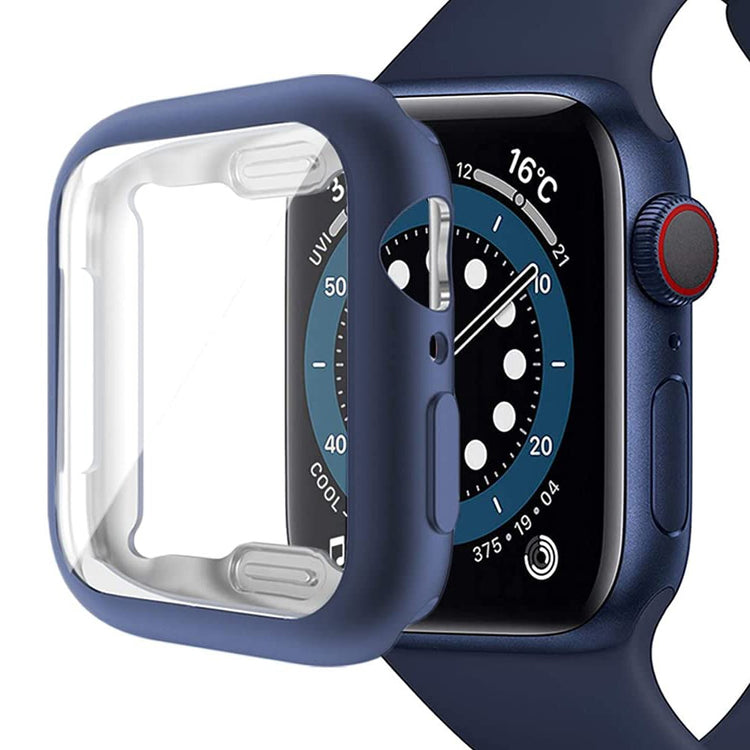 Apple Watch Series 3 / 2 / 1 42mm Soft flexible Case with Screen Protector Electroplated Watch Cover - Blue#serie_5