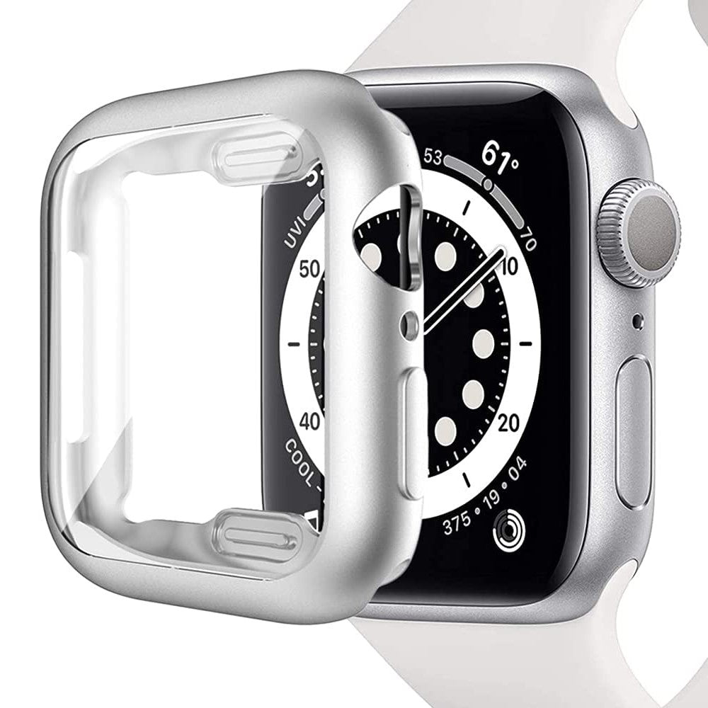 Apple Watch Ultra 2 49mm / Ultra 49m flexible Case with Screen Protector All Around Electroplated Watch Cover - Silver#serie_7