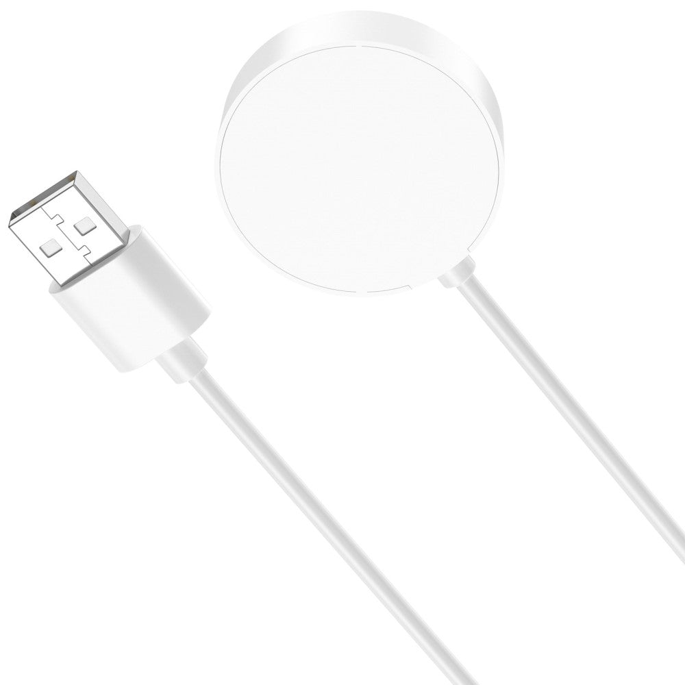 1m Silikone Magnetisk USB Opladningskabel passer til Xiaomi Smartwatch - Hvid#serie_2