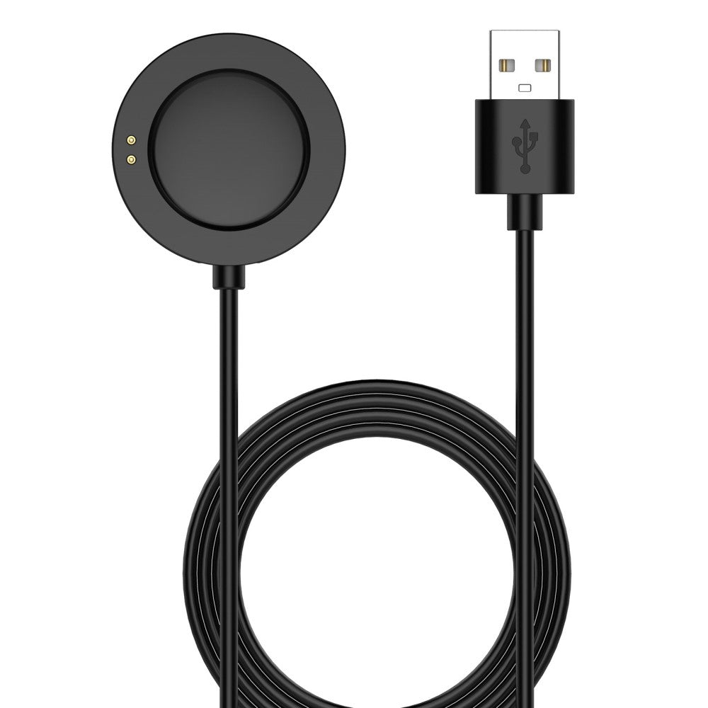 Silikone Magnetisk USB Kabel Til Opladnings Dock passer til Smartwatch - Sort#serie_1