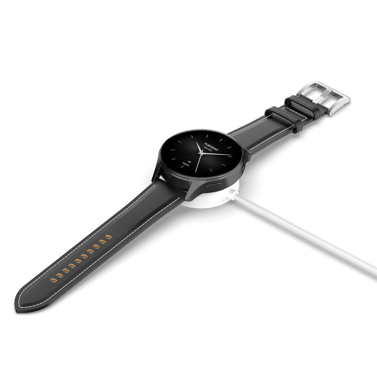Silikone Magnetisk USB Kabel Til Opladnings Dock passer til Smartwatch - Hvid#serie_2