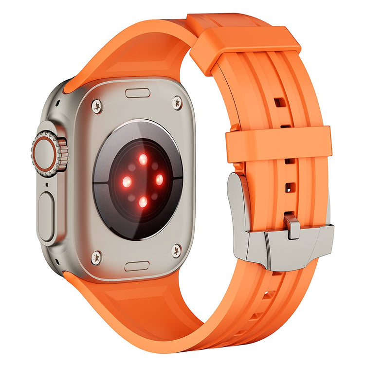 Klassisk Silikone Universal Rem passer til Apple Smartwatch - Orange#serie_1