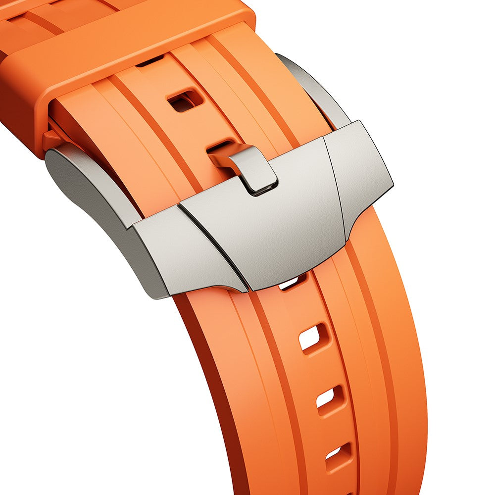 Klassisk Silikone Universal Rem passer til Apple Smartwatch - Orange#serie_1