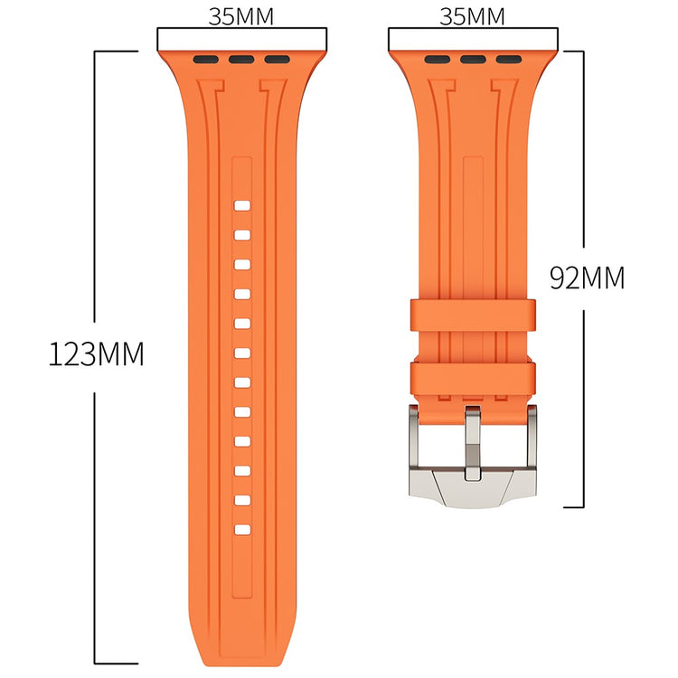 Klassisk Silikone Universal Rem passer til Apple Smartwatch - Hvid#serie_4