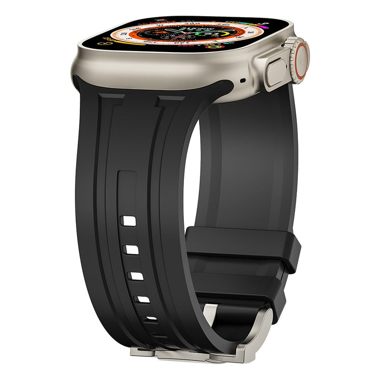 Alle Tiders Silikone Universal Rem passer til Apple Smartwatch - Sort#serie_3