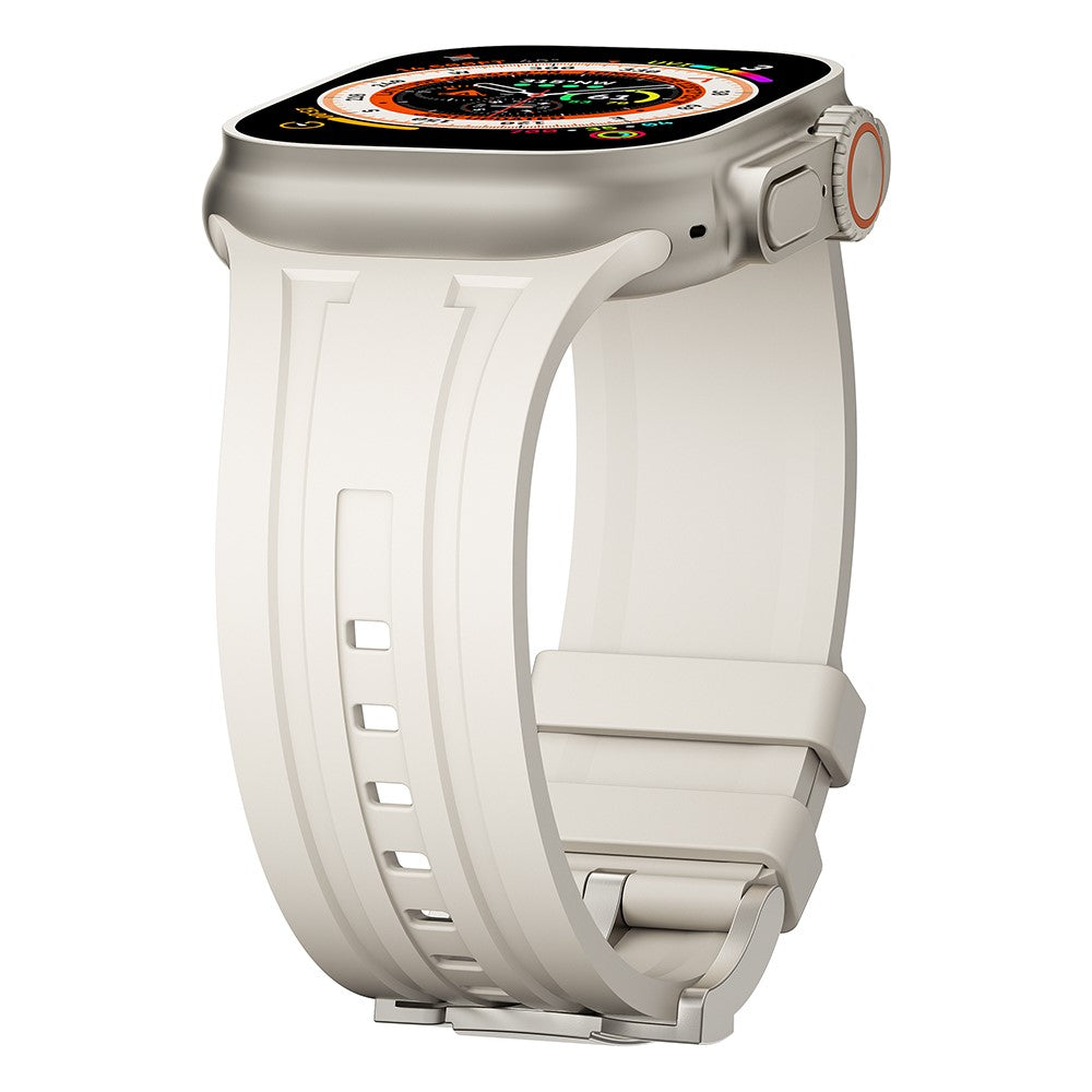 Alle Tiders Silikone Universal Rem passer til Apple Smartwatch - Hvid#serie_4
