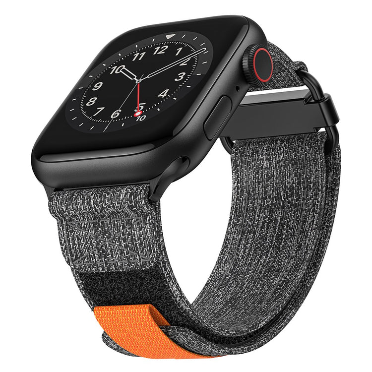 Mega Cool Nylon Universal Rem passer til Apple Smartwatch - Sølv#serie_1