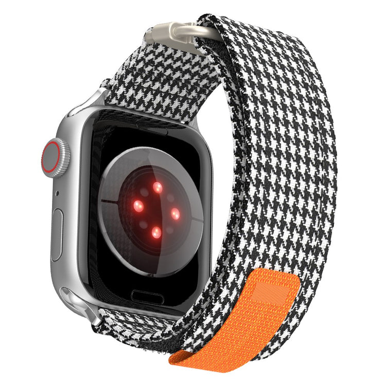 Mega Cool Nylon Universal Rem passer til Apple Smartwatch - Sort#serie_3