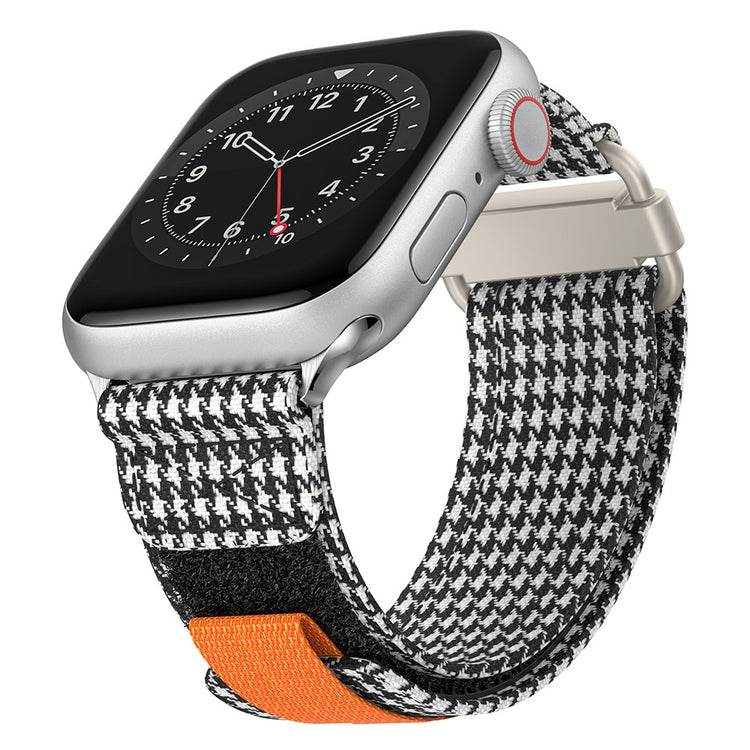 Mega Cool Nylon Universal Rem passer til Apple Smartwatch - Sort#serie_3
