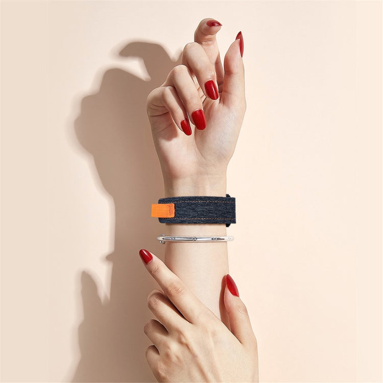 Mega Smuk Nylon Universal Rem passer til Apple Smartwatch - Sort#serie_2