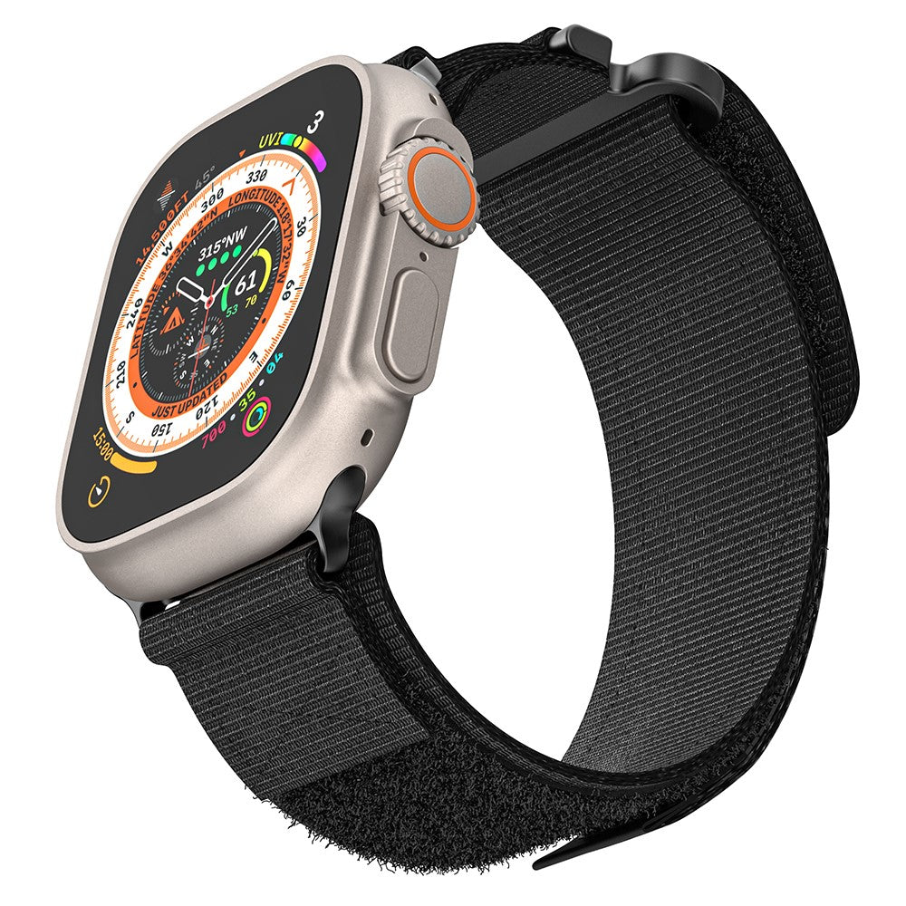 Helt Vildt Rart Nylon Universal Rem passer til Apple Smartwatch - Sort#serie_1