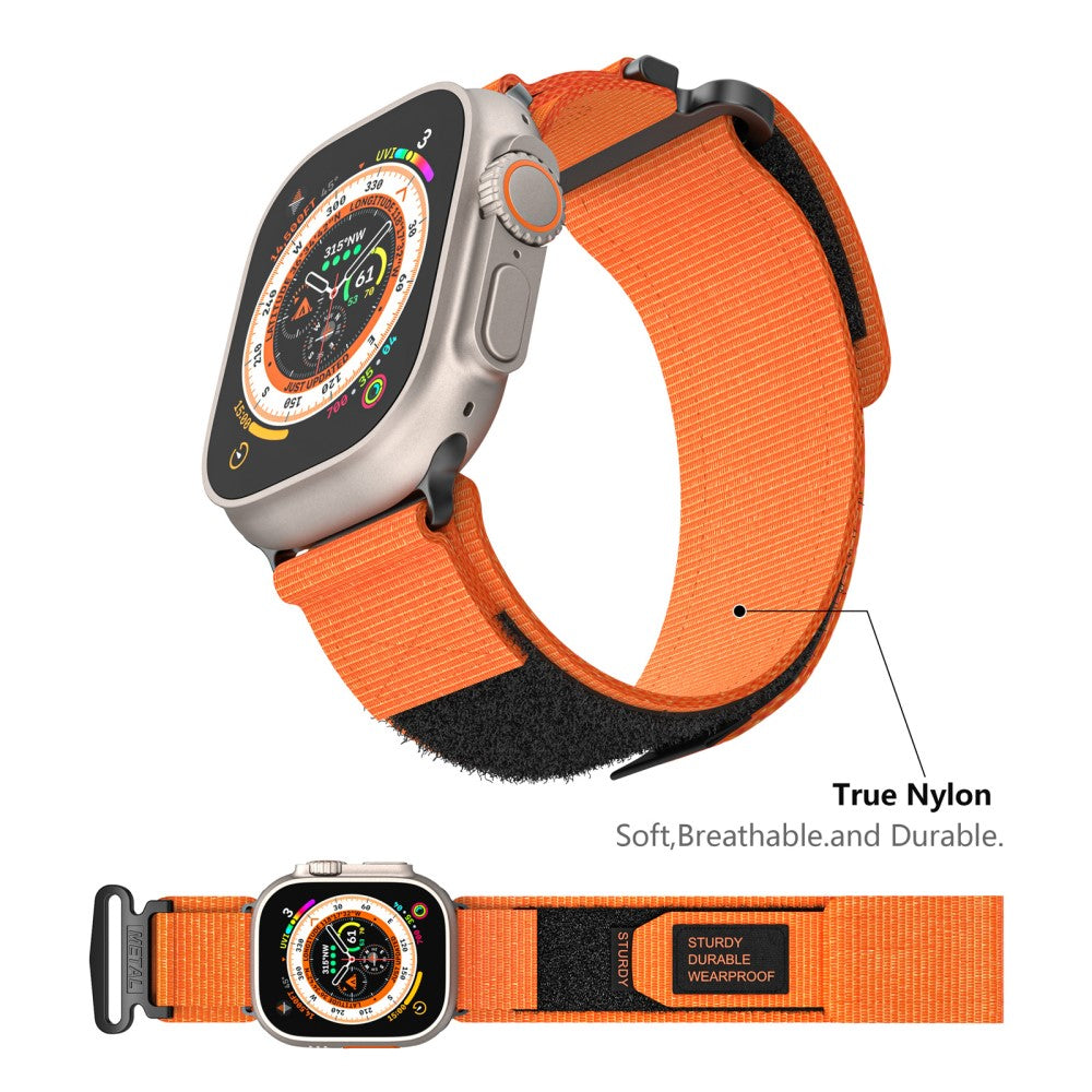 Helt Vildt Rart Nylon Universal Rem passer til Apple Smartwatch - Orange#serie_2