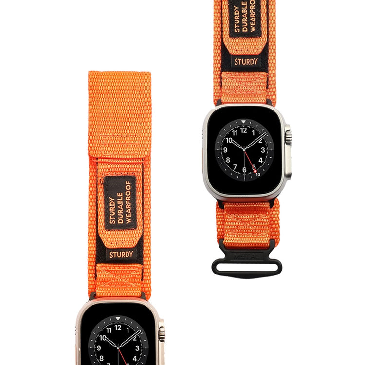 Helt Vildt Rart Nylon Universal Rem passer til Apple Smartwatch - Orange#serie_2