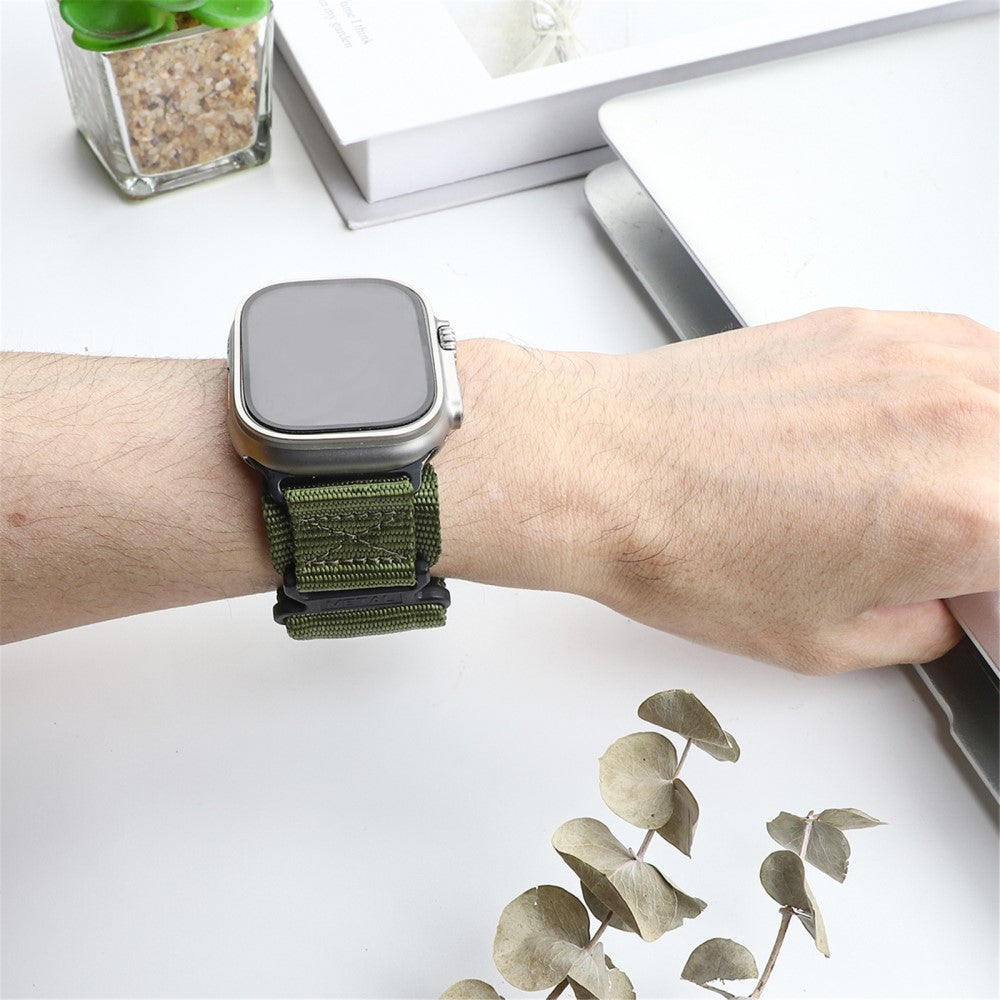 Helt Vildt Rart Nylon Universal Rem passer til Apple Smartwatch - Grøn#serie_3