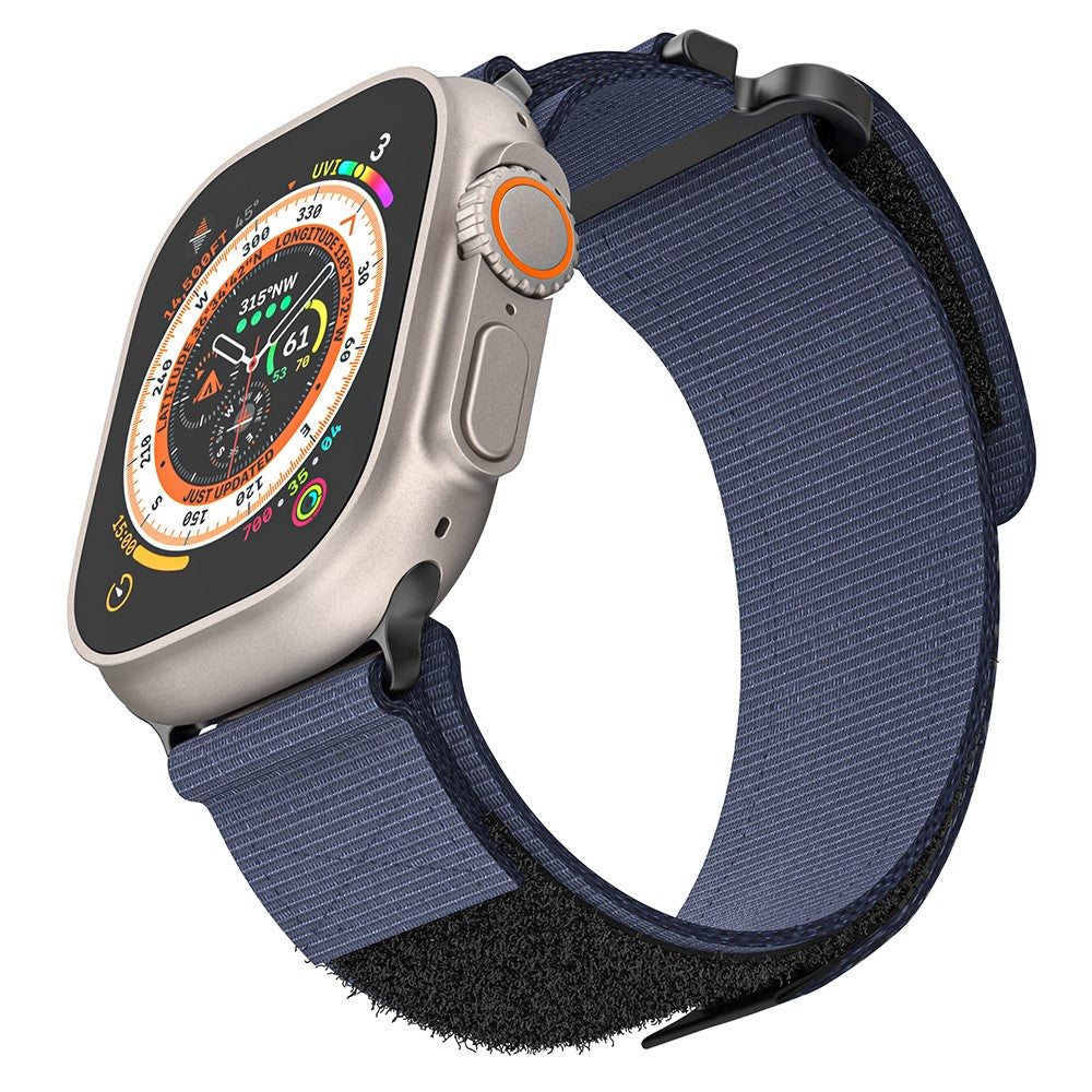 Helt Vildt Rart Nylon Universal Rem passer til Apple Smartwatch - Blå#serie_4