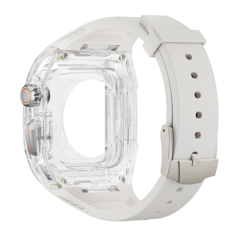 Rigtigt Cool Silikone Universal Rem passer til Apple Smartwatch - Gennemsigtig#serie_3