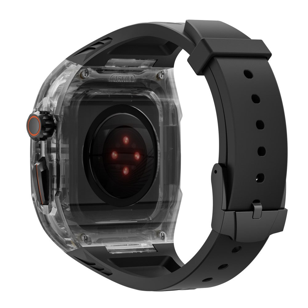 Rigtigt Cool Silikone Universal Rem passer til Apple Smartwatch - Sort#serie_4