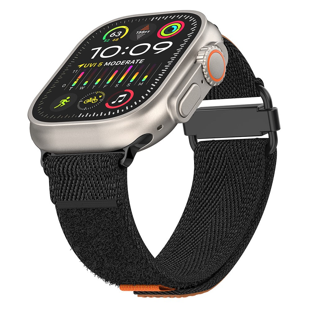 Vildt Skøn Nylon Universal Rem passer til Apple Smartwatch - Sort#serie_1