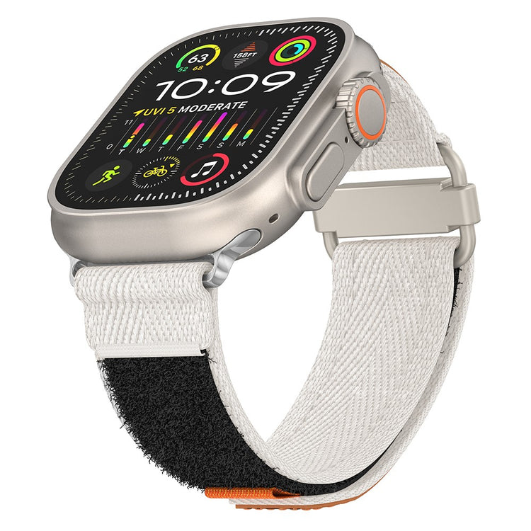 Vildt Skøn Nylon Universal Rem passer til Apple Smartwatch - Hvid#serie_4