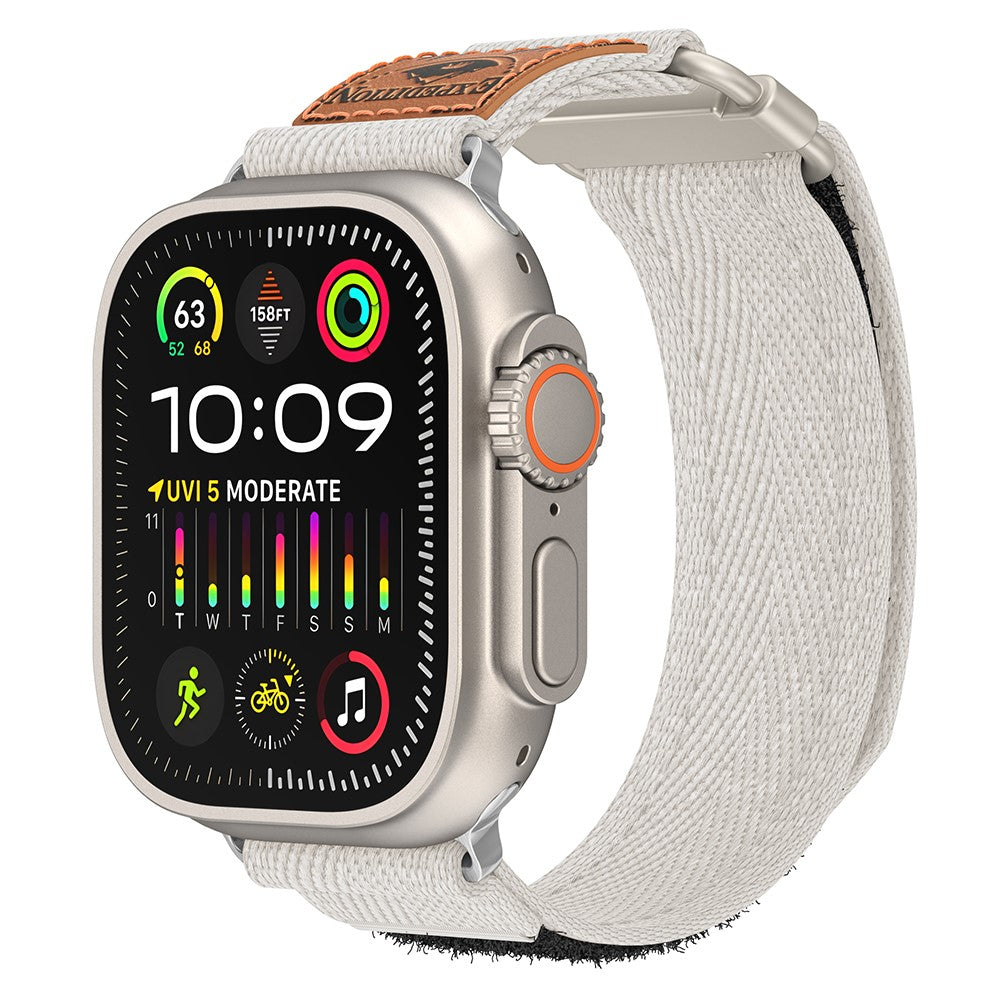 Vildt Skøn Nylon Universal Rem passer til Apple Smartwatch - Hvid#serie_4