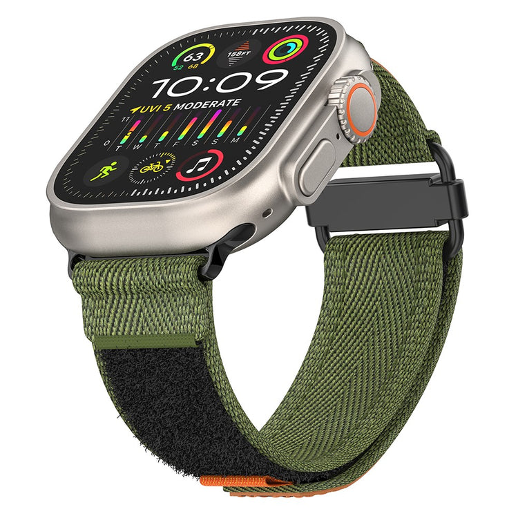 Vildt Fed Nylon Universal Rem passer til Apple Smartwatch - Grøn#serie_3