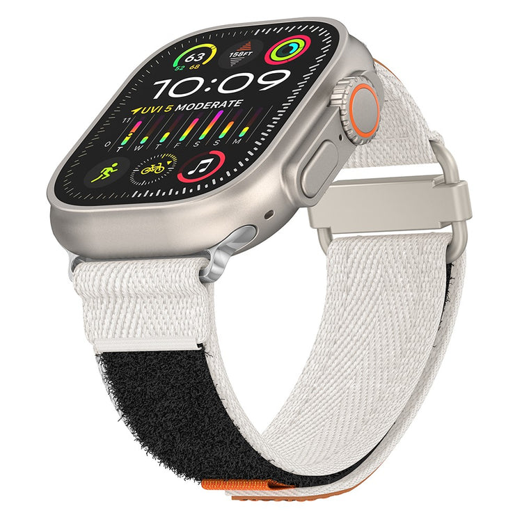 Vildt Fed Nylon Universal Rem passer til Apple Smartwatch - Hvid#serie_4