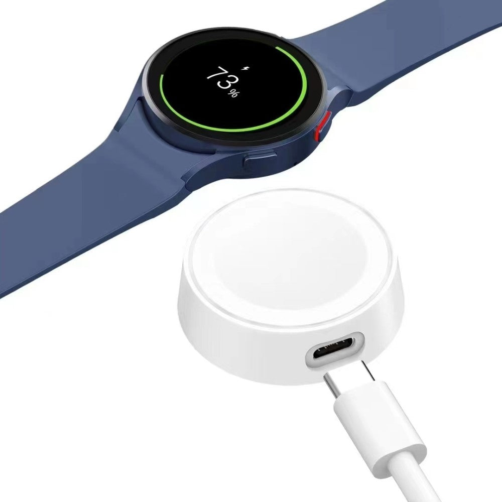 Plastik Og Silikone Trådløs Magnetisk Ladestation passer til Apple Watch Series 1-3 42mm / Apple Watch Series 1-3 38mm - Hvid#serie_2