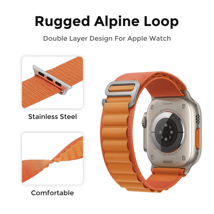 Remarkably Sweet Apple Smartwatch Nylon Universel Strap - Orange#serie_2