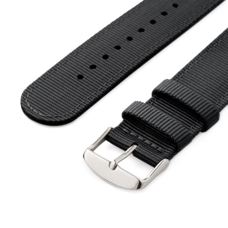 Vildt slidstærk Skagen Hagen Nylon Rem - Sort#serie_c007