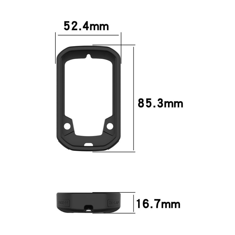 Godt Silikone Cover til Bryton Rider 430 / Bryton Rider 320 - Sort#serie_1