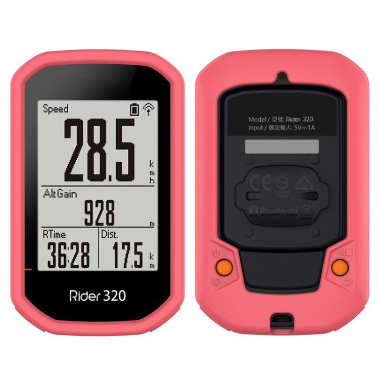 Godt Silikone Cover til Bryton Rider 430 / Bryton Rider 320 - Pink#serie_5