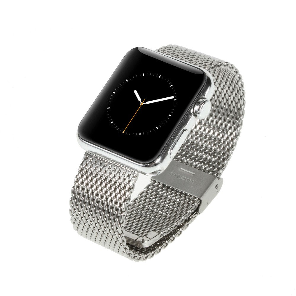 Helt vildt elegant Apple Watch Series 1-3 42mm Metal Rem - Sølv#serie_292