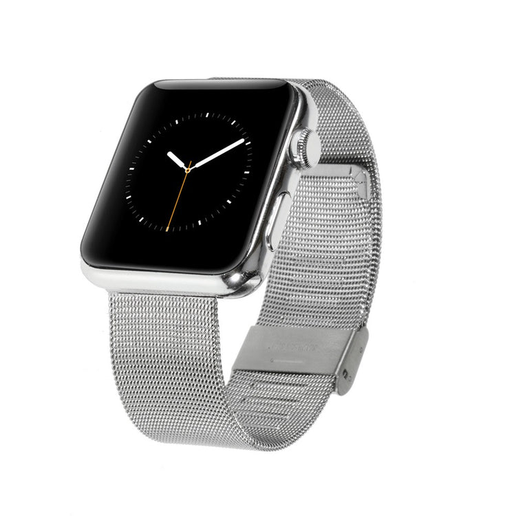 Helt vildt elegant Apple Watch Series 1-3 42mm Metal Rem - Sølv#serie_293