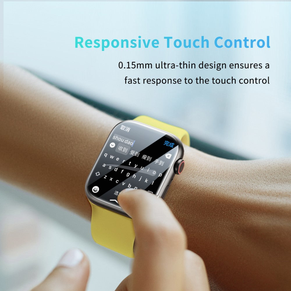 2stk Silikone Universal Skærmbeskytter passer til Apple Smartwatch - Gennemsigtig#serie_708
