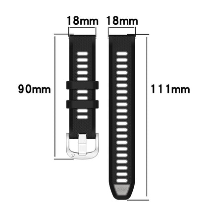 Alle Tiders Silikone Universal Rem passer til Smartwatch - Blå#serie_8