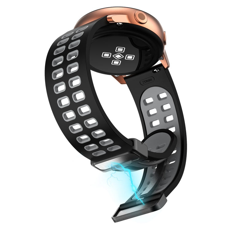 Alle Tiders Silikone Universal Rem passer til Smartwatch - Sort#serie_1
