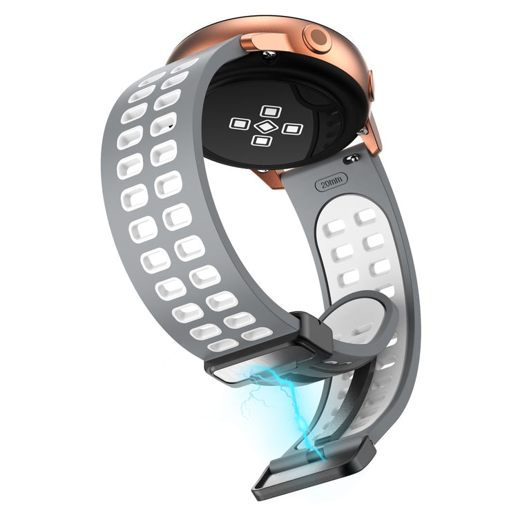 Alle Tiders Silikone Universal Rem passer til Smartwatch - Hvid#serie_5