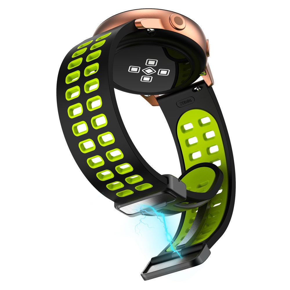 Alle Tiders Silikone Universal Rem passer til Smartwatch - Grøn#serie_6