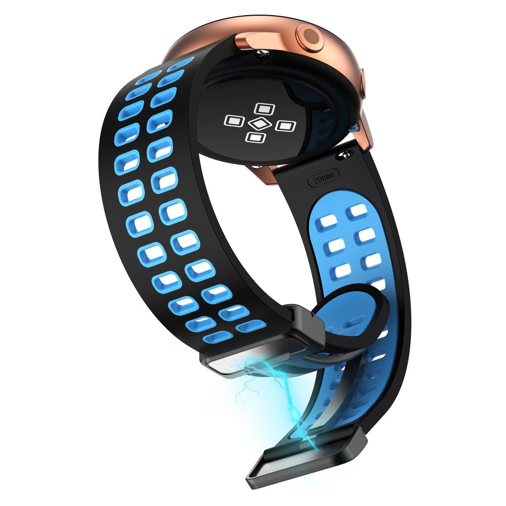 Alle Tiders Silikone Universal Rem passer til Smartwatch - Blå#serie_7