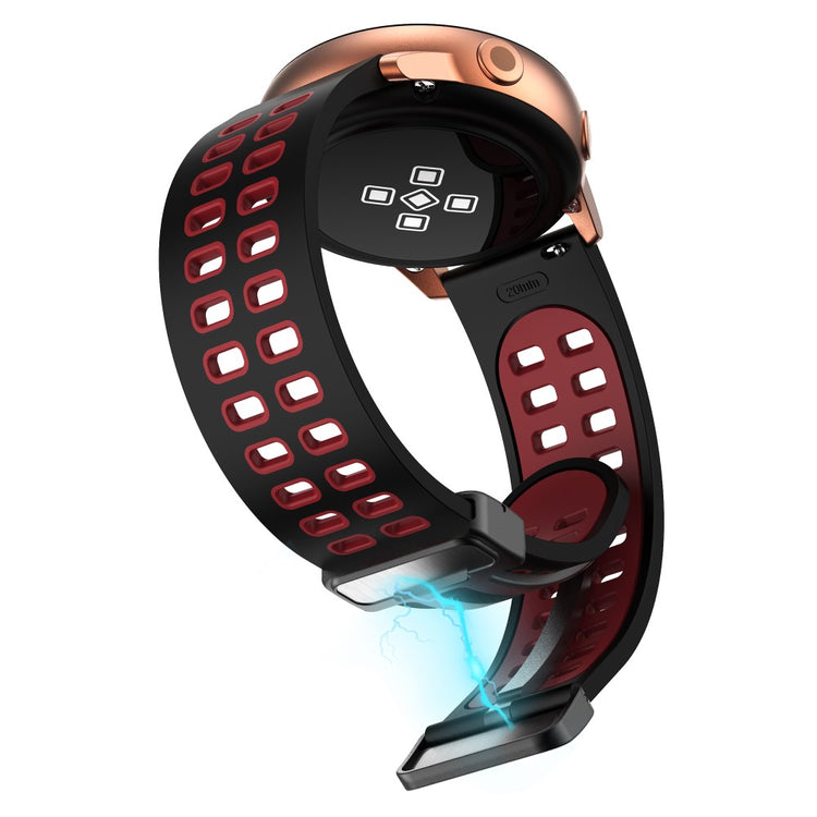 Alle Tiders Silikone Universal Rem passer til Smartwatch - Rød#serie_8