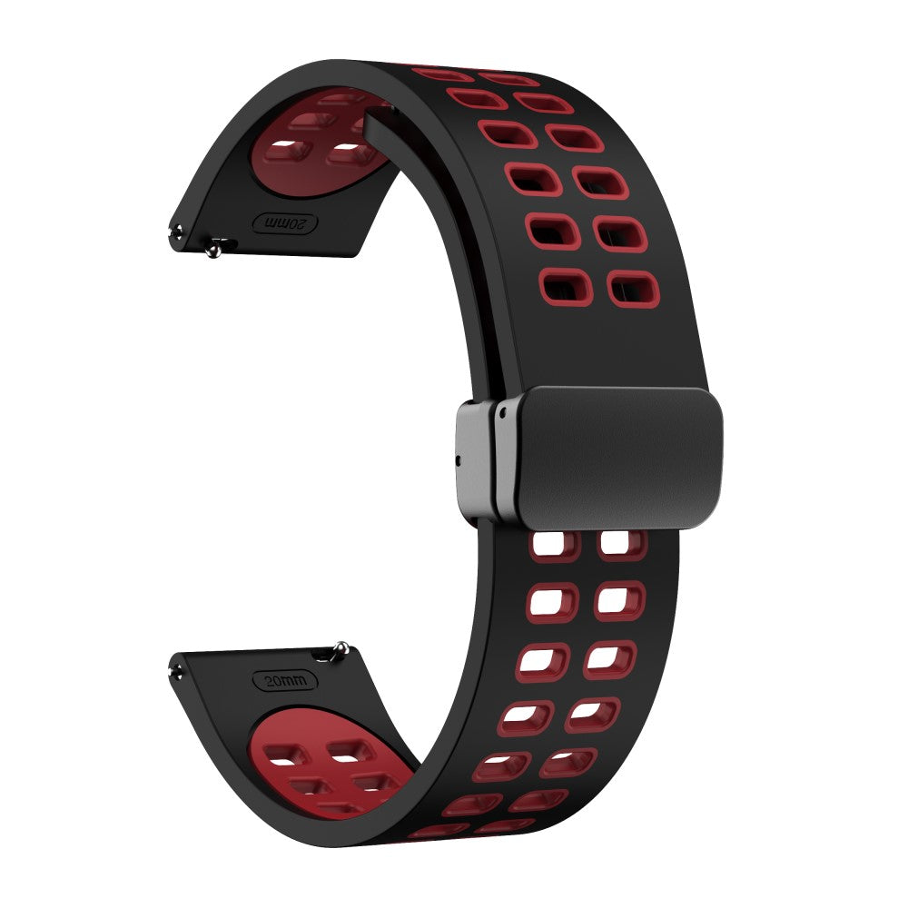 Alle Tiders Silikone Universal Rem passer til Smartwatch - Rød#serie_8