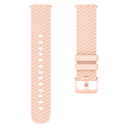 Rigtigt Sejt Silikone Universal Rem passer til Smartwatch - Pink#serie_3