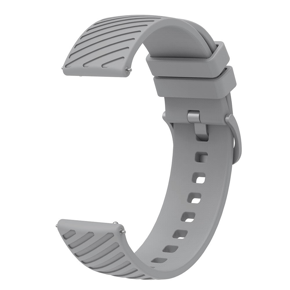 Cool Silikone Universal Rem passer til Smartwatch - Sølv#serie_2