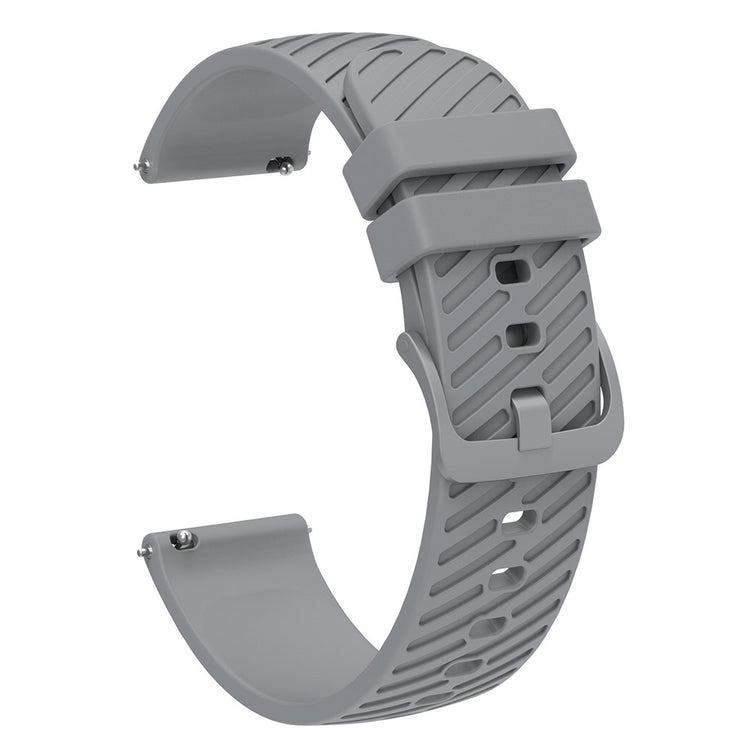 Cool Silikone Universal Rem passer til Smartwatch - Sølv#serie_2
